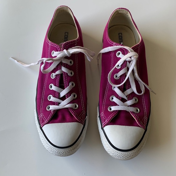 Converse Shoes - Pink/White Unisex Low-top All Star Converse